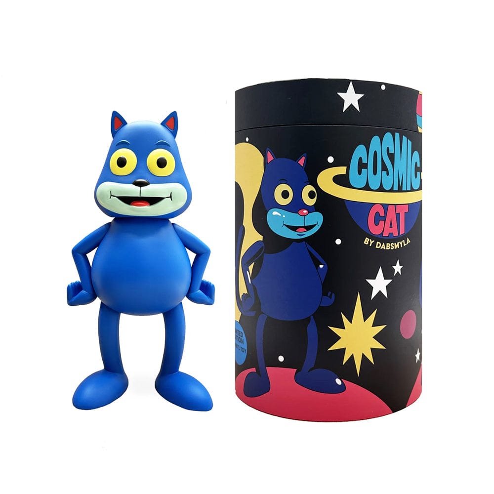DABSMYLA Cosmic Cat Vinyl Art Figure – Blue, Limited Edition
