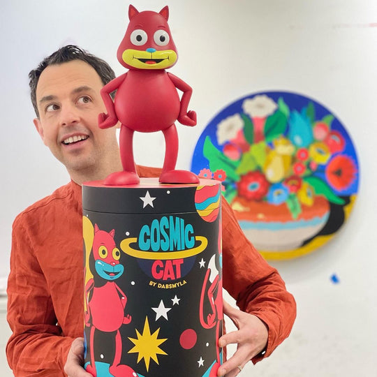 DABSMYLA "Cosmic Cat (Black)" Vinyl Art Figure