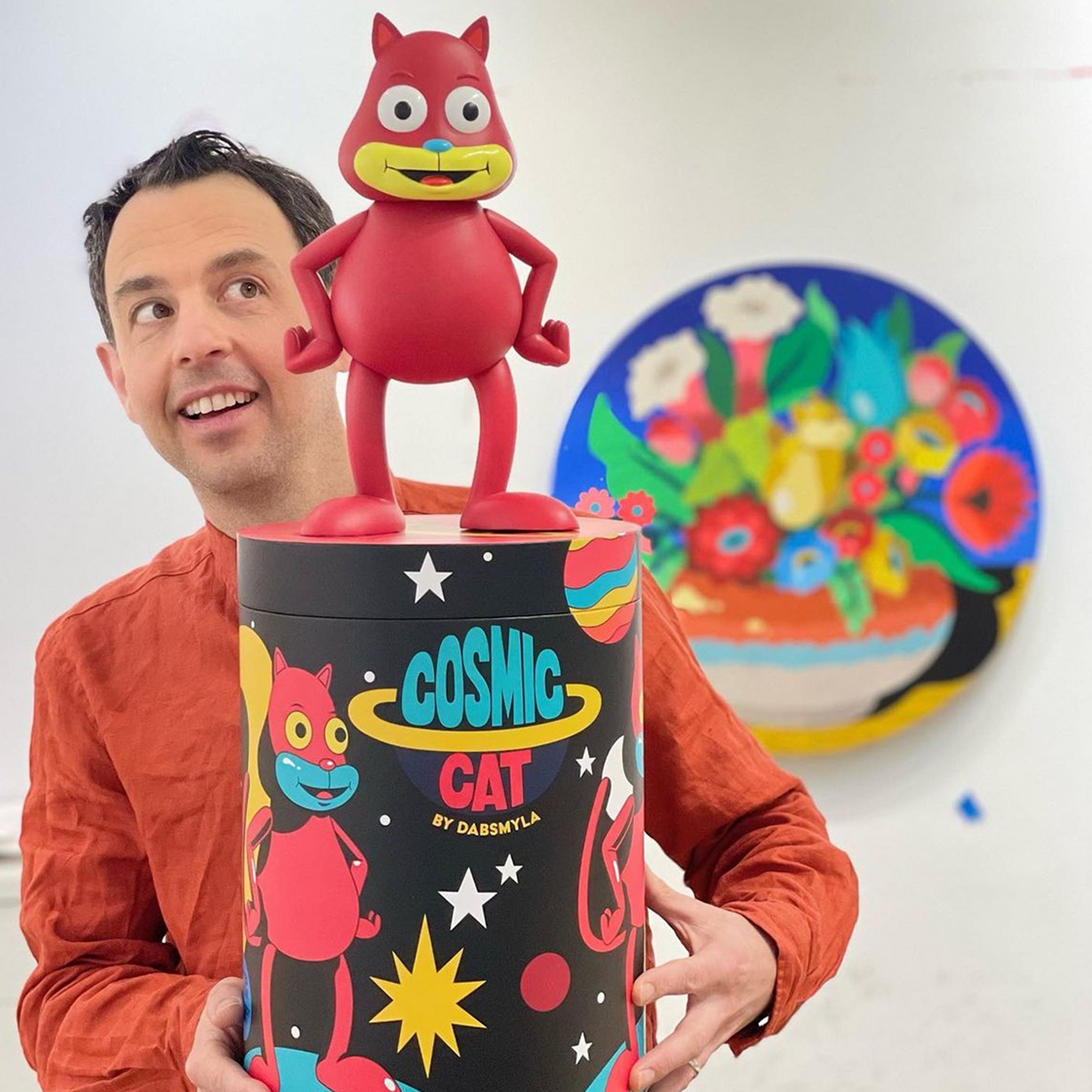 DABSMYLA Cosmic Cat BLACK ダブズマイラ フィギュア DABSMYLA Cosmic Cat Vinyl Art Figure – Black, Limited Edition