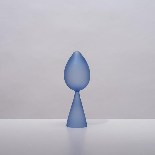 clear b Bud Vase frosted aqua 花瓶 一輪挿し - Hunt Tokyo