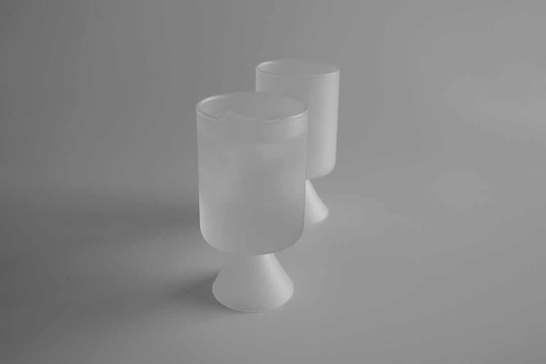 clear b Glass Cup Frosted - Hunt Tokyo