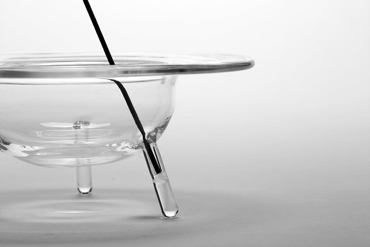 clear b Glass Incense Burner L – Hunt Tokyo