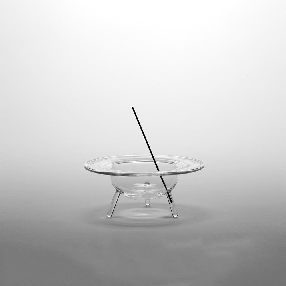 clear b Glass Incense Burner L - Hunt Tokyo