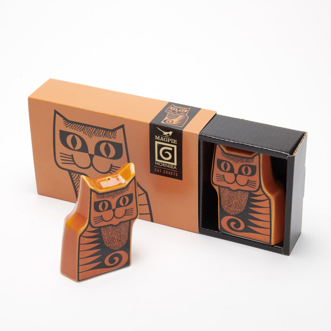 Magpie x Hornsea Cat Cruet Set - Orange or Teal - Hunt Tokyo