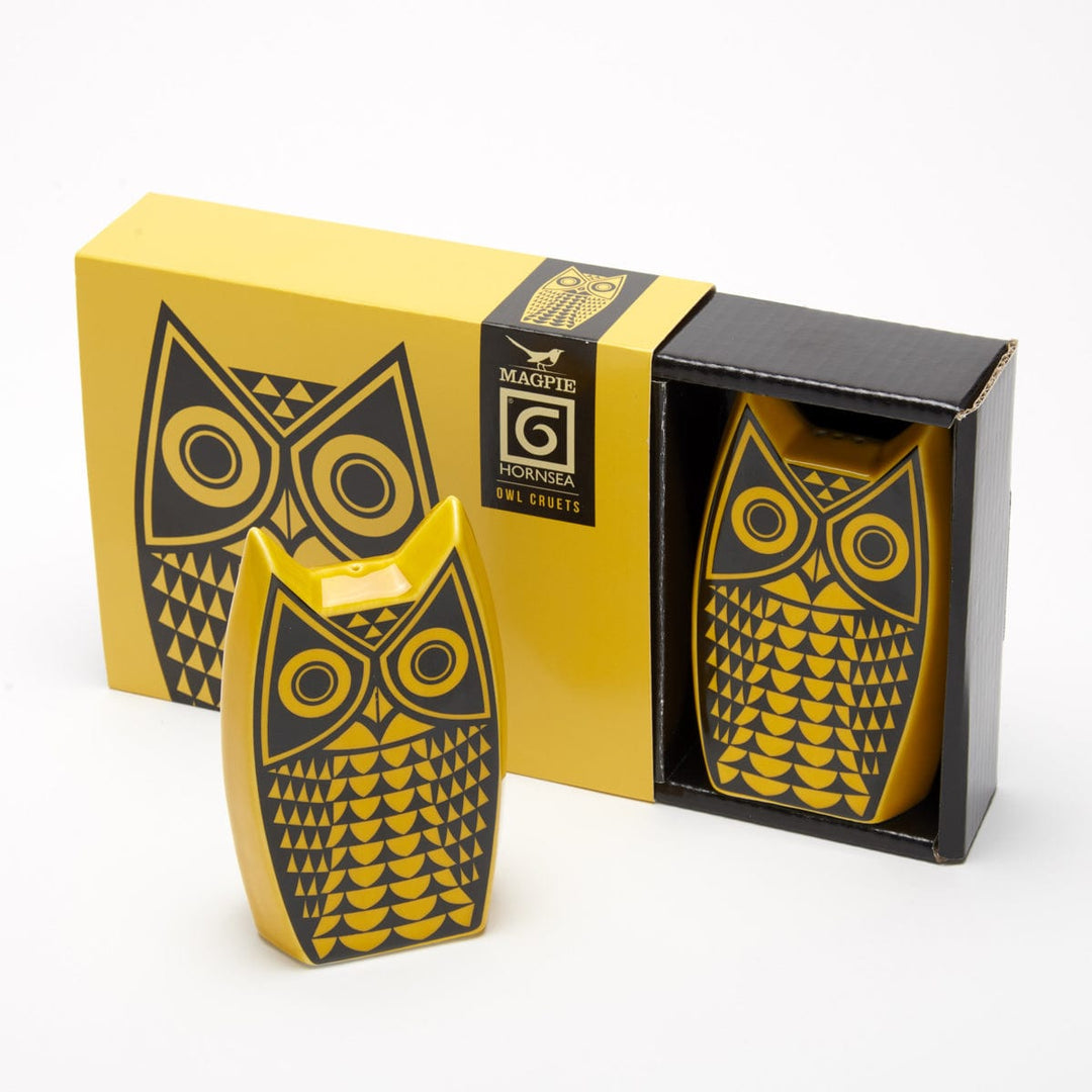 Magpie x Hornsea Owl Cruet Set - Blue or Yellow - Hunt Tokyo