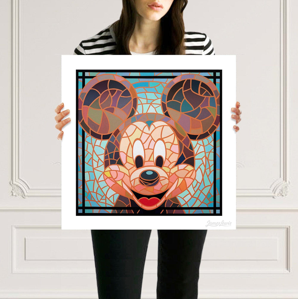 Mosaic Mickey Art Print - Hunt Tokyo
