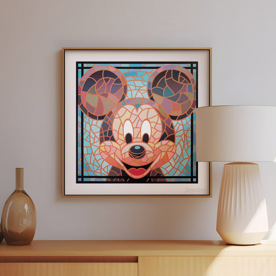 Mosaic Mickey Art Print - Hunt Tokyo